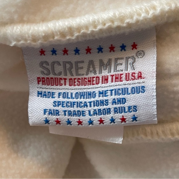 Breck/Screamer Ivory Knit Hat Beanie Cap PomPom Wool Acrylic Blend Warm, Lined - Picture 8 of 14